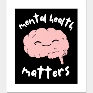 Mental Health Matters Awareness Brain Posters and Art